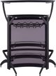 Coaster® Dallas Smoked/Black 3-Bottle Wine Rack Bar Unit-2