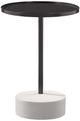 Bassett Mirror Banyan Black Scatter Table with White Base-0