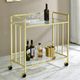 Coaster® Cara Brass Bar Cart-4