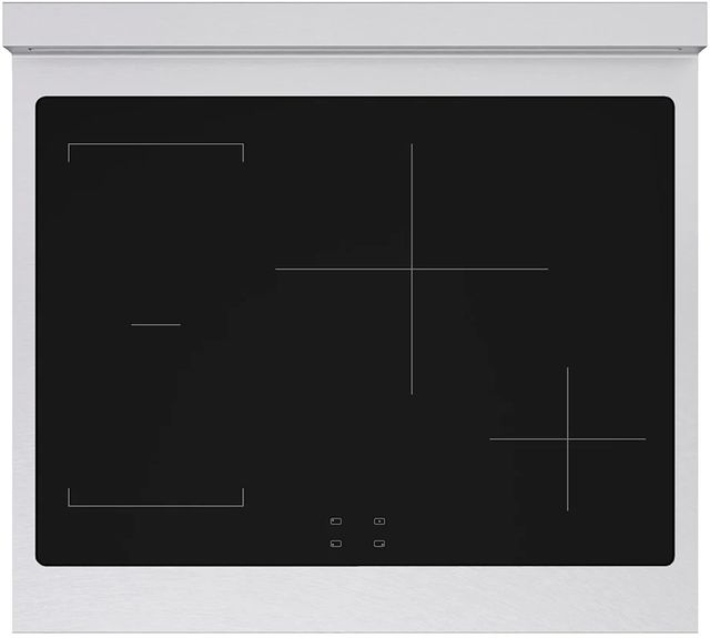 ZLINE Autograph Edition Paramount 30" Satin Stainless Steel Pro Style Induction Range with White Matte Door & Polished Gold Accents-2