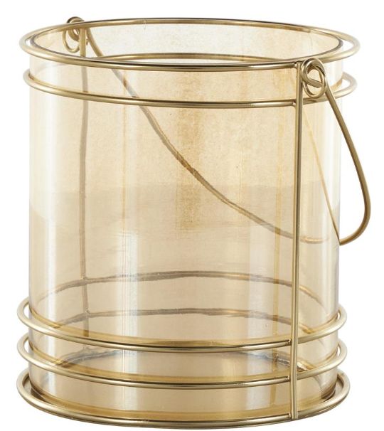 Deco Marche Gold 8" Candle Lantern-1