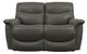 La-Z-Boy® James Charcoal Leather Manual Reclining Loveseat-1