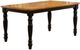 Winners Only® Quails Run Almond Top Dining Table with Ebony Base-0