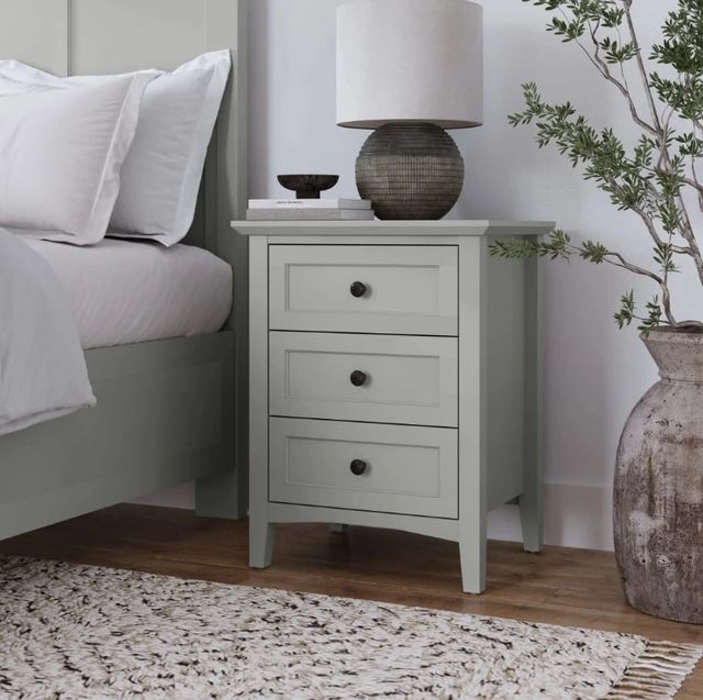 Modus Furniture Grace Elephant Gray Nightstand-1