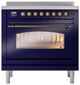 Ilve® Nostalgie II Series 36" Blue Pro Style Induction Range-0
