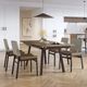Amisco Customizable Lewis White Oak Veneer Dining Table with Extension-2