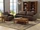 International Furniture Direct Olimpia Brown Sofa-1