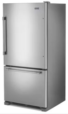 Maytag® 33" 22.1 Cu. Ft. Fingerprint Resistant Stainless Steel Bottom Freezer Refrigerator-3