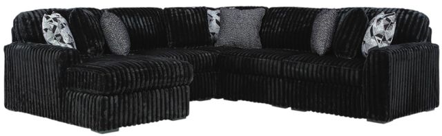 Signature Design by Ashley® Midnight-Madness 5-Piece Onyx Left-Arm Facing Sectional with Chaise-0