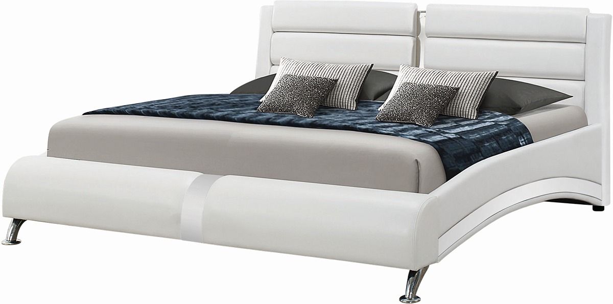 Coaster® Jeremaine White Upholstered Eastern King Bed