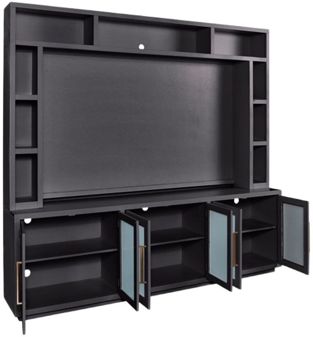 aspenhome® Perry Black Console and Hutch-1