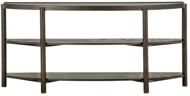Magnussen Home® Hadleigh Black Coffee Bean Demilune Sofa Table-1
