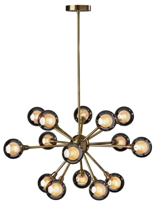 Adesso® Starling Antique Brass LED Chandelier-0