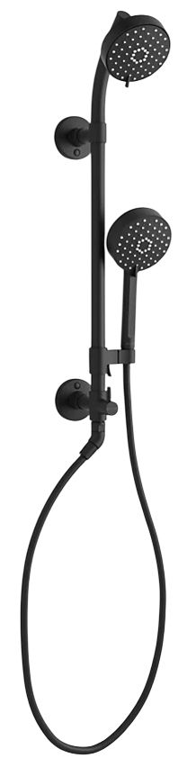 KOHLER® Awaken® HydroRail®-S Matte Black 1.75 GPM Shower Column Kit-0