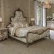 Michael Amini® Platine De Royale™ Antique Platinum/Champagne California King Upholstered Panel Bed-1