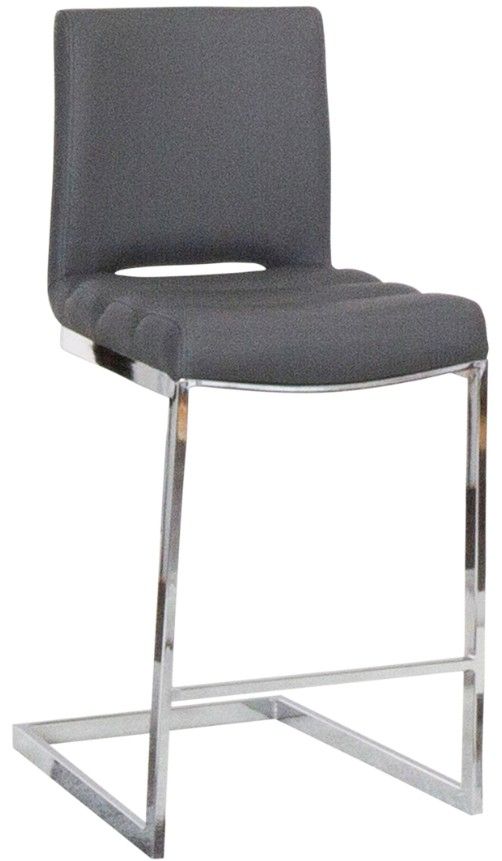 Cramco Dana Charcoal Gray/Chrome Counter Stool-0