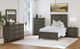 Elements International Canterbury Gray Twin Panel Bed-1