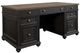 Riverside Furniture Regency Antique Oak/Matte Black Executive Desk-0