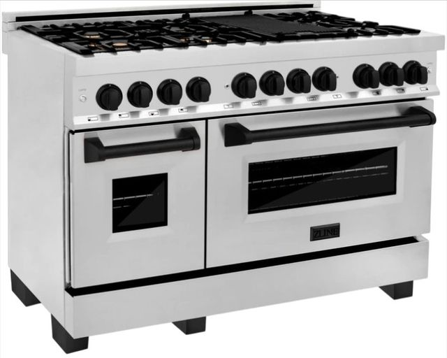ZLINE Autograph Edition 48" Stainless Steel Pro-Style Dual Fuel Natural Gas Range-3