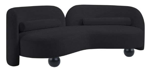 Meridian Furniture Daphne Black 89" Sofa-0
