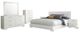 Coaster® Felicity 6-Piece White High Gloss California King Panel Bedroom Set-0