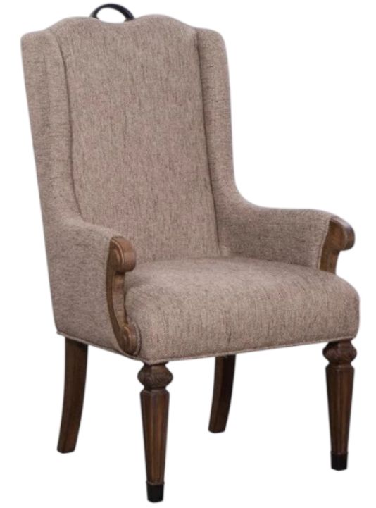 Magnussen Home® Durango Willadeene Brown Upholstered Host Arm Chair-0