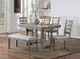 Furniture of America® Laquila 6-Piece Gray Dining Set-1