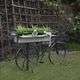 Sagebrook Home Metal and Wood Black Folding Bicycle Stand-1