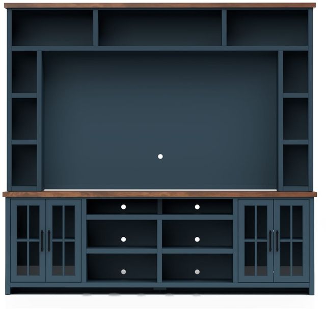 Legends Home Nantucket Blue Denim/Whiskey Entertainment Center-3