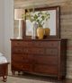 aspenhome® Cambridge Brown Cherry Dresser Landscaper Mirror-3