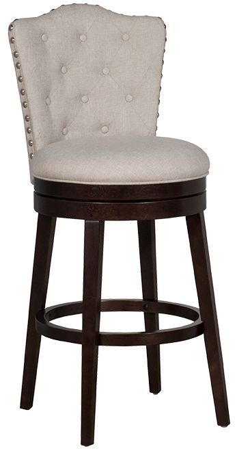 HH2 Home Edenwood Chocolate/Cream Swivel Counter Stool-0