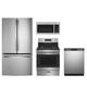 GE 4 Piece Stainless Steel Kitchen Package-0
