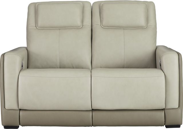 Signature Design by Ashley® Battleville Almond Power Reclining Loveseat with Adjustable Headrest-1