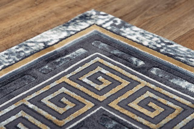 Rizzy Home Emerge Black 5'x8' Rectangular Rug-3