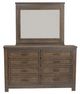 Liberty Furniture Thornwood Hills 4-Piece Rock Beaten Brown Queen Bookcase Bedroom Set-2