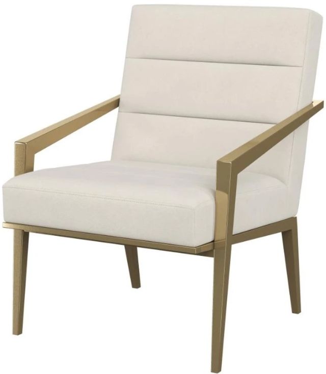 Coaster® Kirra White Upholstered Metal Arm Accent Chair-2