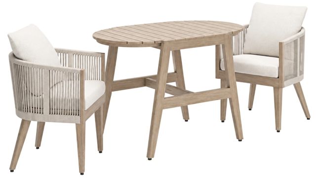 Signature Design by Ashley® Ivory Vine 3-Piece Beige Occasional Table Set-0