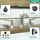 Hansgrohe Metris C Brushed Nickel Widespread Faucet 100 with Pop-Up Drain-3