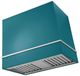 AGA Loge 48" Salcombe Blue Wall Mounted Range Hood with Polished Brass Trim-0