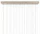 Currey & Company Posh Silver/White 30-Light Linear Multi-Drop Pendant-4
