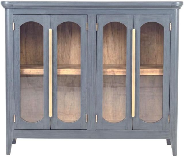 International Furniture Direct Brava Blue 4-Door Console-3