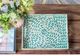 A & B Home Green/White Large Capiz Tray-5