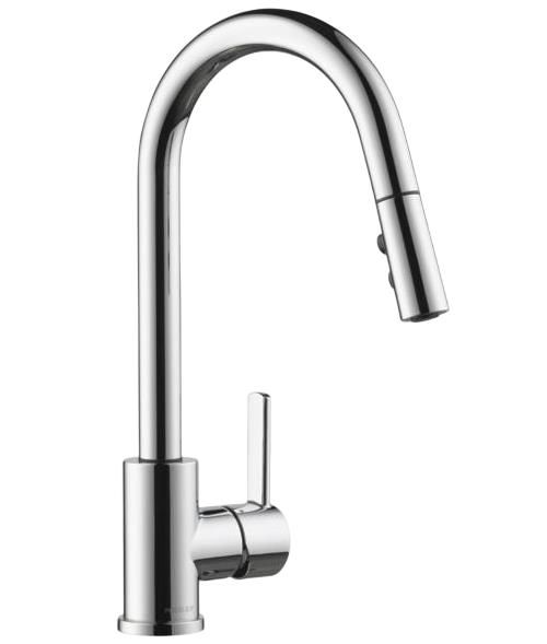 Peerless Precept® Chrome 15" Single Handle Pull-Down Kitchen Faucet-0