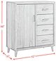 Elements International Malibu Walnut 4-Drawer Chest-4