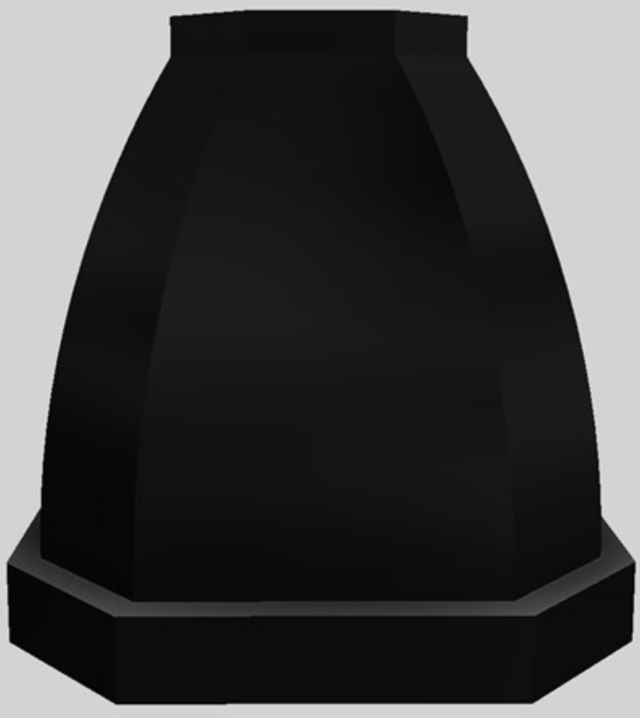 Vent-A-Hood® Designer Series 54" Black Island Range Hood-1