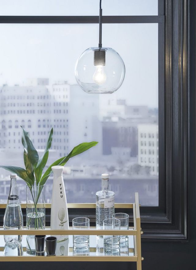 Signature Design by Ashley® Cordunn Antique Black/Clear Pendant Light-3