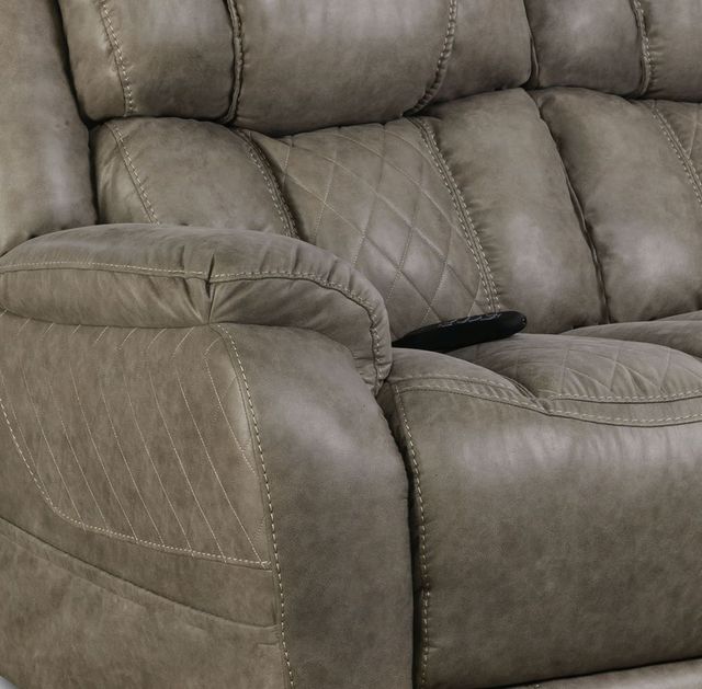HomeStretch Gray Double Reclining Power Sofa-1