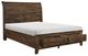 Homelegance® Jerrick Burnished Brown Queen Storage Sleigh Platform Bed-3
