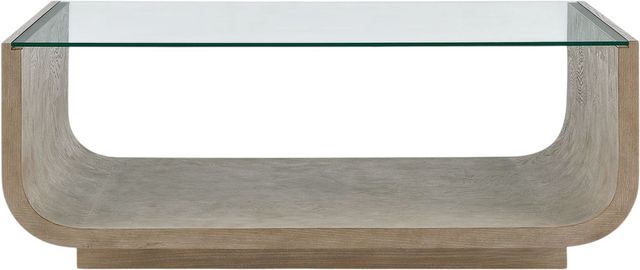 Uttermost® Maeva Glass Top Coffee Table with Natural Base-4