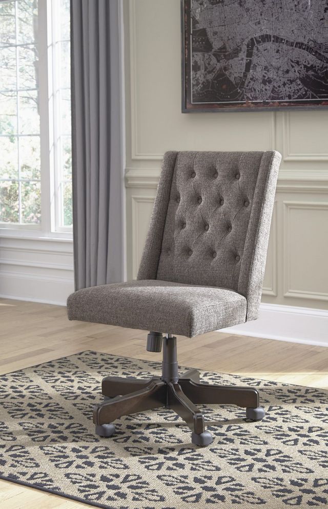 Signature Design by Ashley® Office Chair Program Graphite Swivel Desk Chair-3